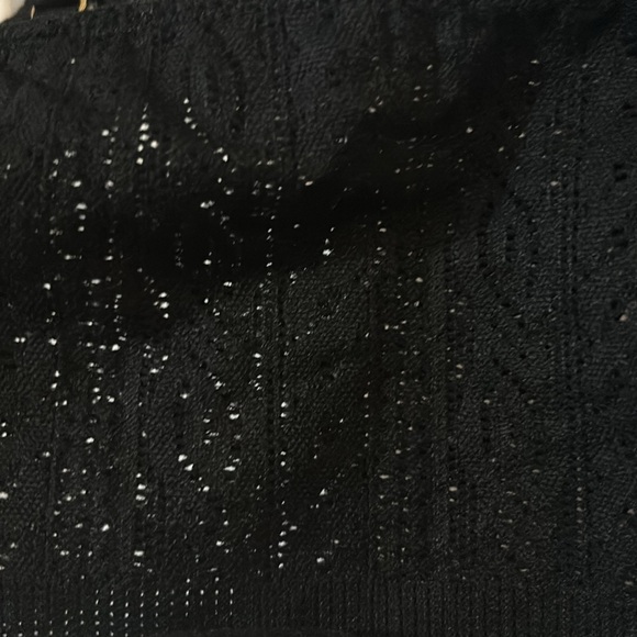 American Eagle By Aerie Real Power Wireless Push Up Paisley Lace Black Bra NEW - Picture 8 of 8